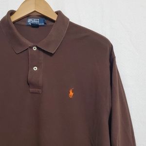 POLO Ralph Lauren Cotton Pique Longsleeve Polo Shirt Flawed